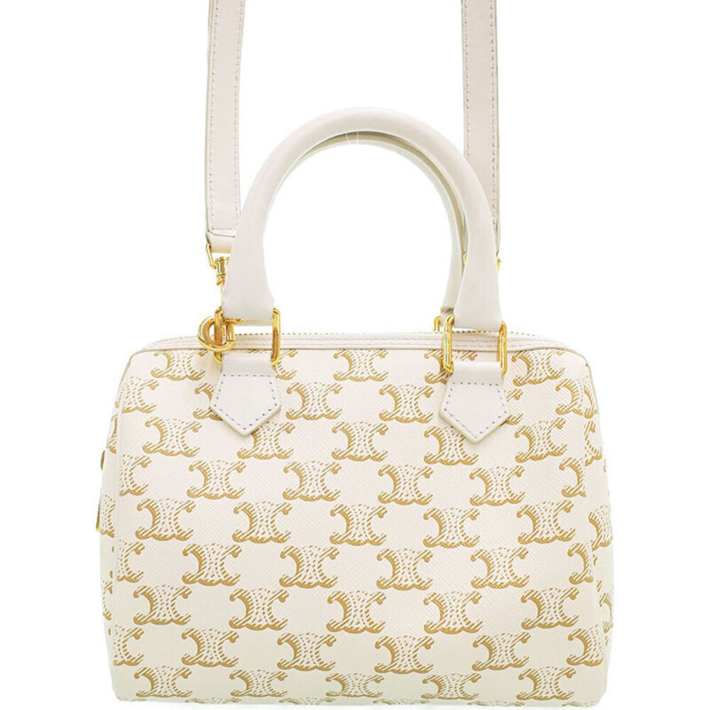 Celine Canvas Boston Triomphe Bag - Picture 2 of 9